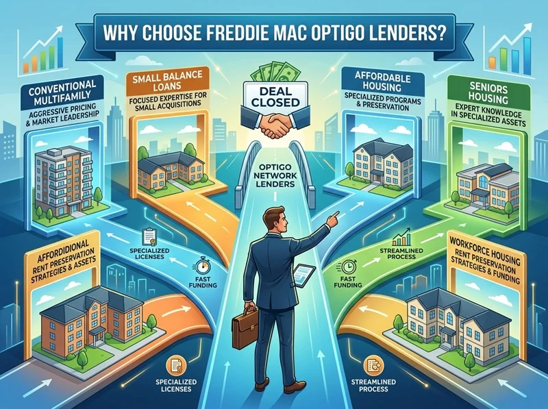 freddie mac optigo lenders for apartment building acquisition and small loans